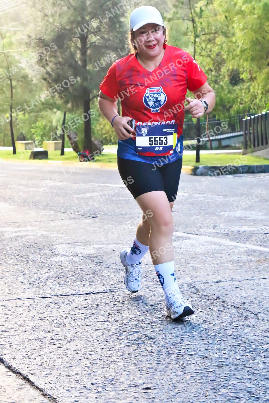 Foto de la CARRERA BIMBO GLOBAL RACE GUADALAJARA en Centro Comercial Andares, Blvd. Puerta de Hierro 4965, Zapopan a las 07:39 · dorsal 5553, 10