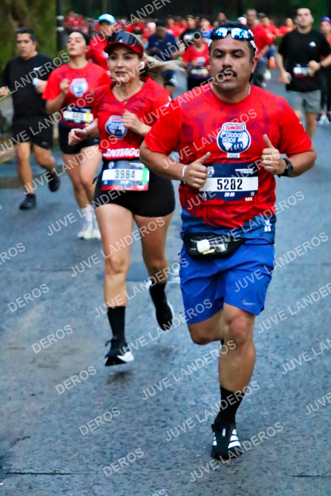 Foto de la CARRERA BIMBO GLOBAL RACE GUADALAJARA en Centro Comercial Andares, Blvd. Puerta de Hierro 4965, Zapopan a las 06:40 · dorsal 5282, 3984