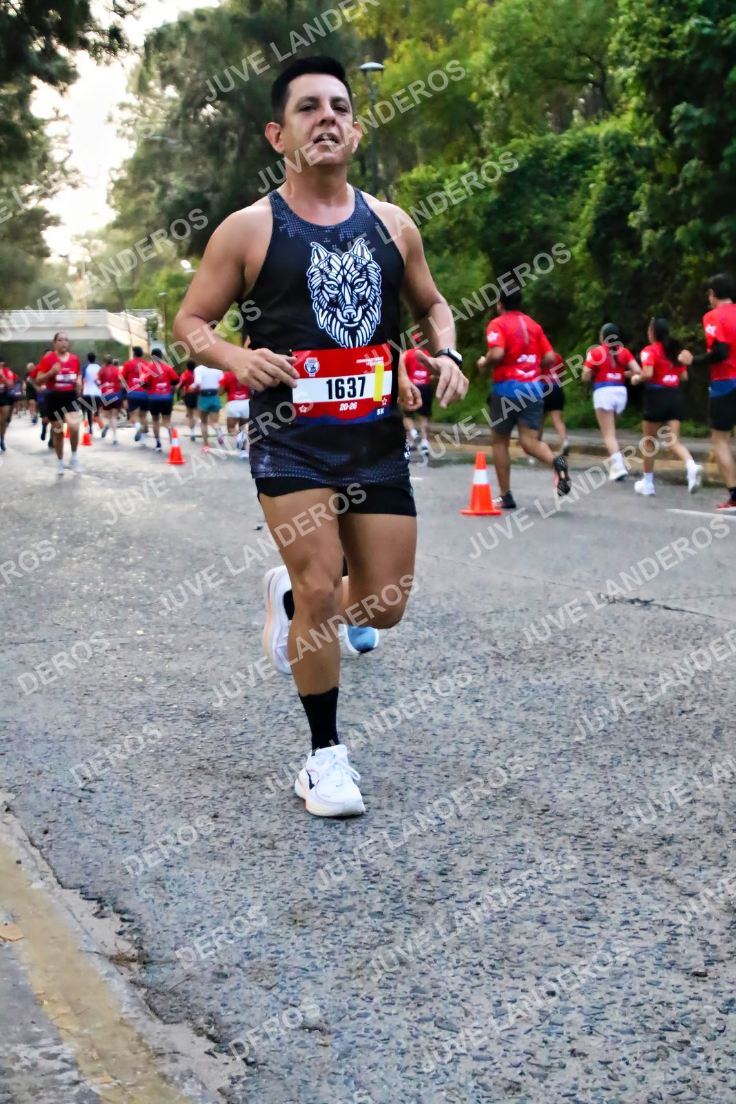 Foto de la CARRERA BIMBO GLOBAL RACE GUADALAJARA en Centro Comercial Andares, Blvd. Puerta de Hierro 4965, Zapopan a las 06:55 · dorsal 1637