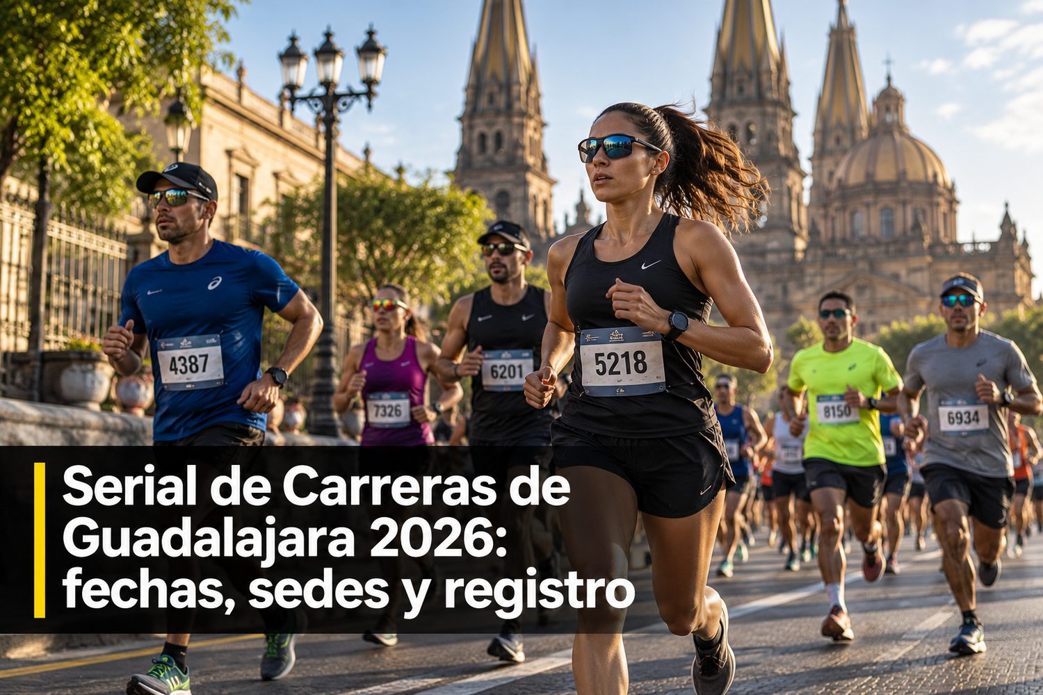 Corredores de 5 km en la Vía RecreActiva durante la etapa de septiembre del Serial de Carreras de Guadalajara