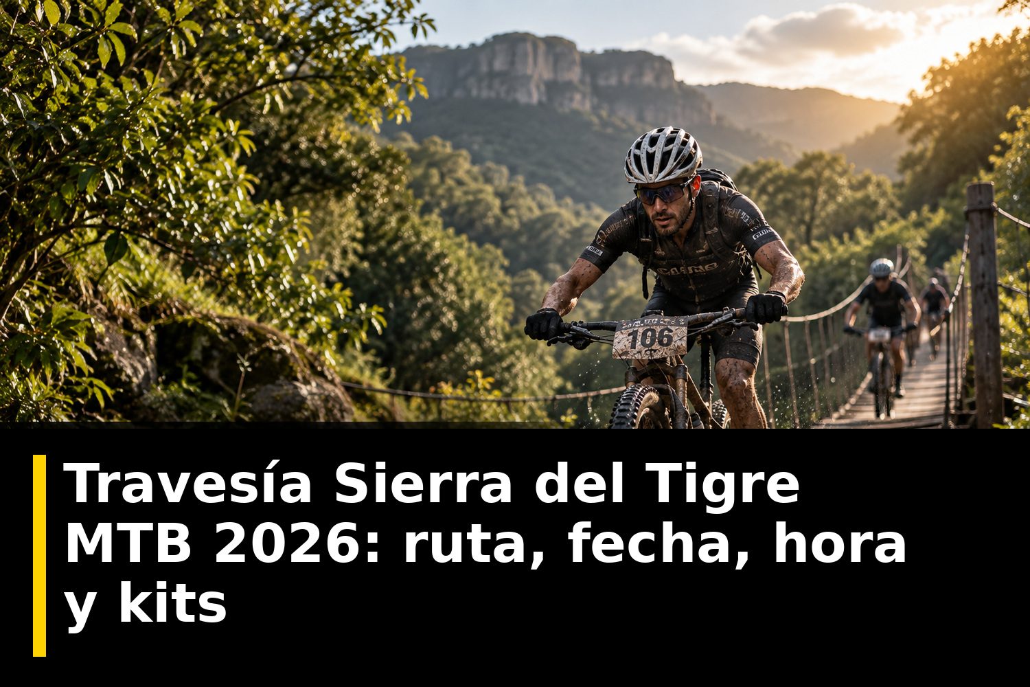 Ciclistas de montaña subiendo por un camino de tierra entre pinos en la Sierra del Tigre, cerca de Ciudad Guzmán