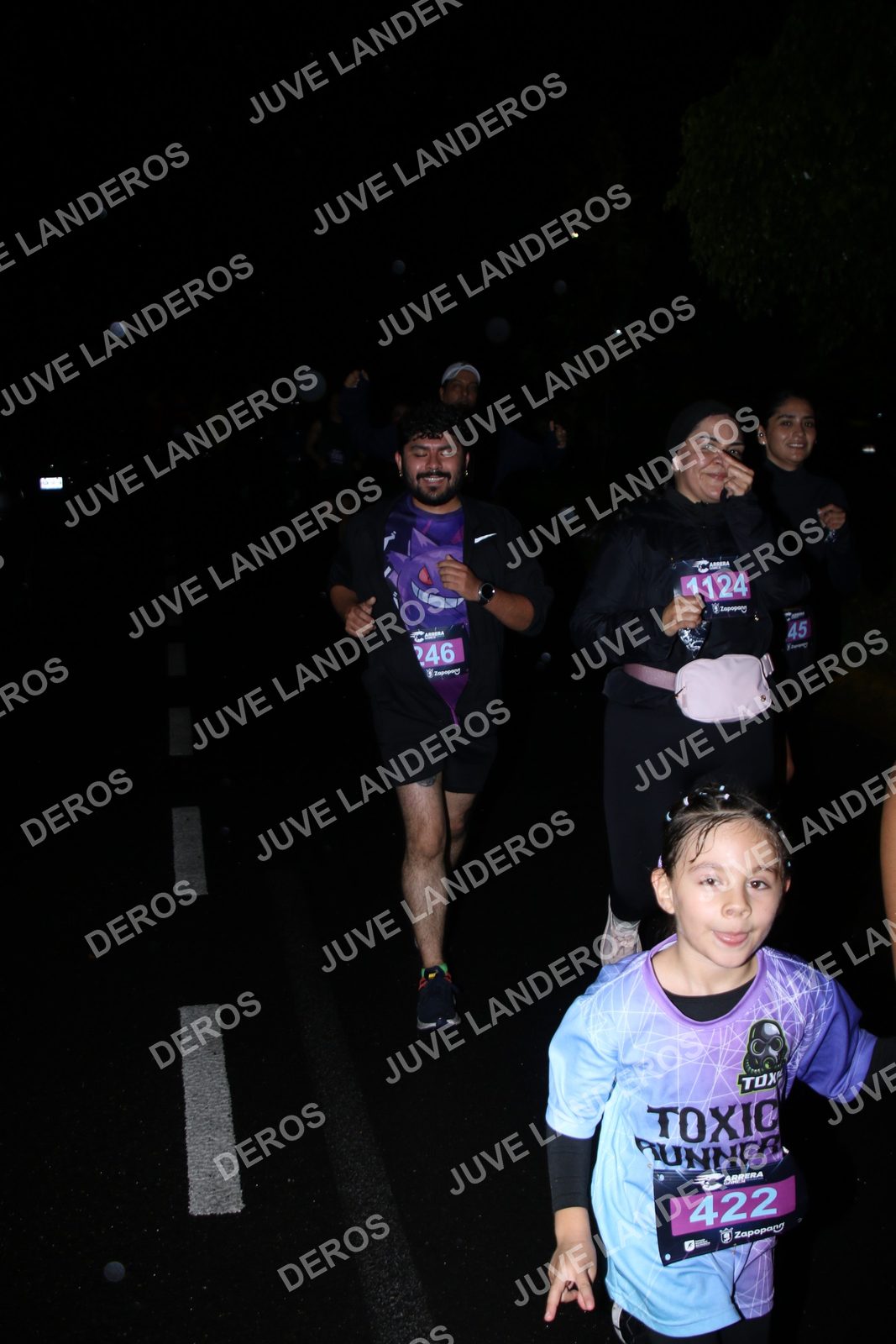 Foto de la Carrera Gamer Zapopan 2026 en Por definir, Zapopan a las 20:22 · Recorrido · dorsal 422, 45, 1124, 246
