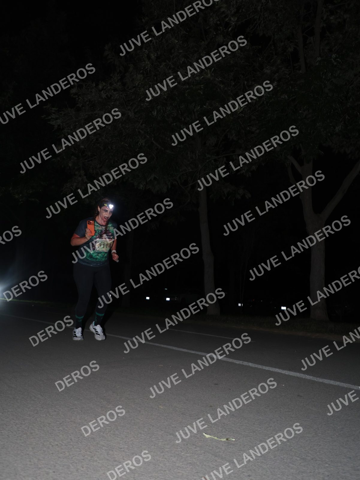 Foto de la Carrera Nocturna de Zombies Parque Metropolitano 2026 en Parque Metropolitano de Guadalajara, Zapopan, Jalisco a las 20:51 · dorsal 3114