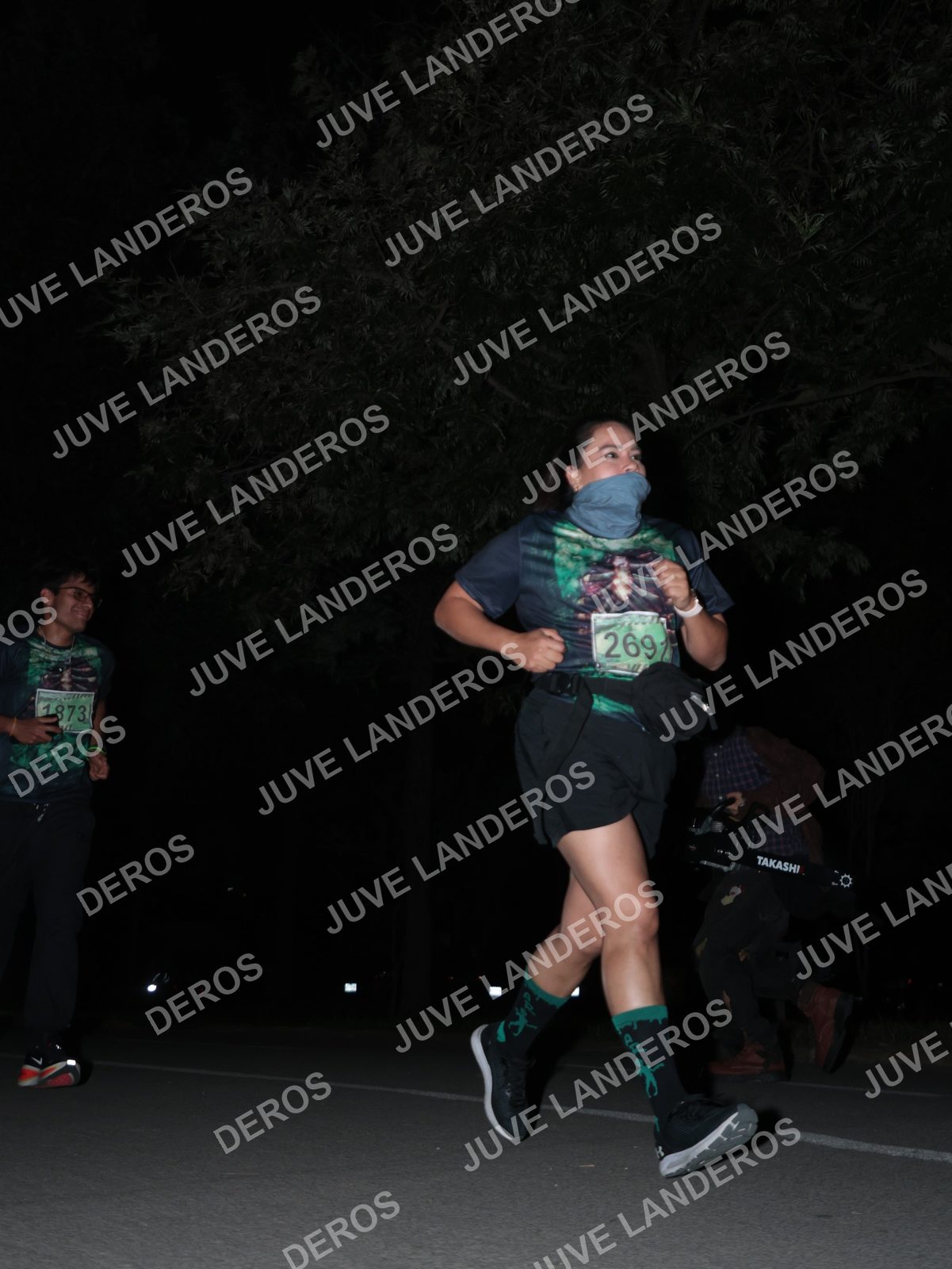 Foto de la Carrera Nocturna de Zombies Parque Metropolitano 2026 en Parque Metropolitano de Guadalajara, Zapopan, Jalisco a las 20:49 · dorsal 269, 1873