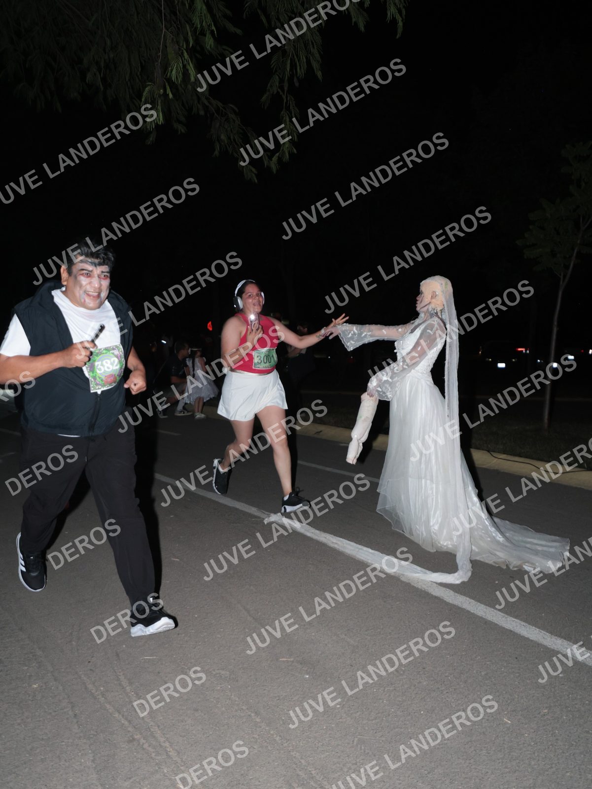 Foto de la Carrera Nocturna de Zombies Parque Metropolitano 2026 en Parque Metropolitano de Guadalajara, Zapopan, Jalisco a las 20:58 · dorsal 382, 3001
