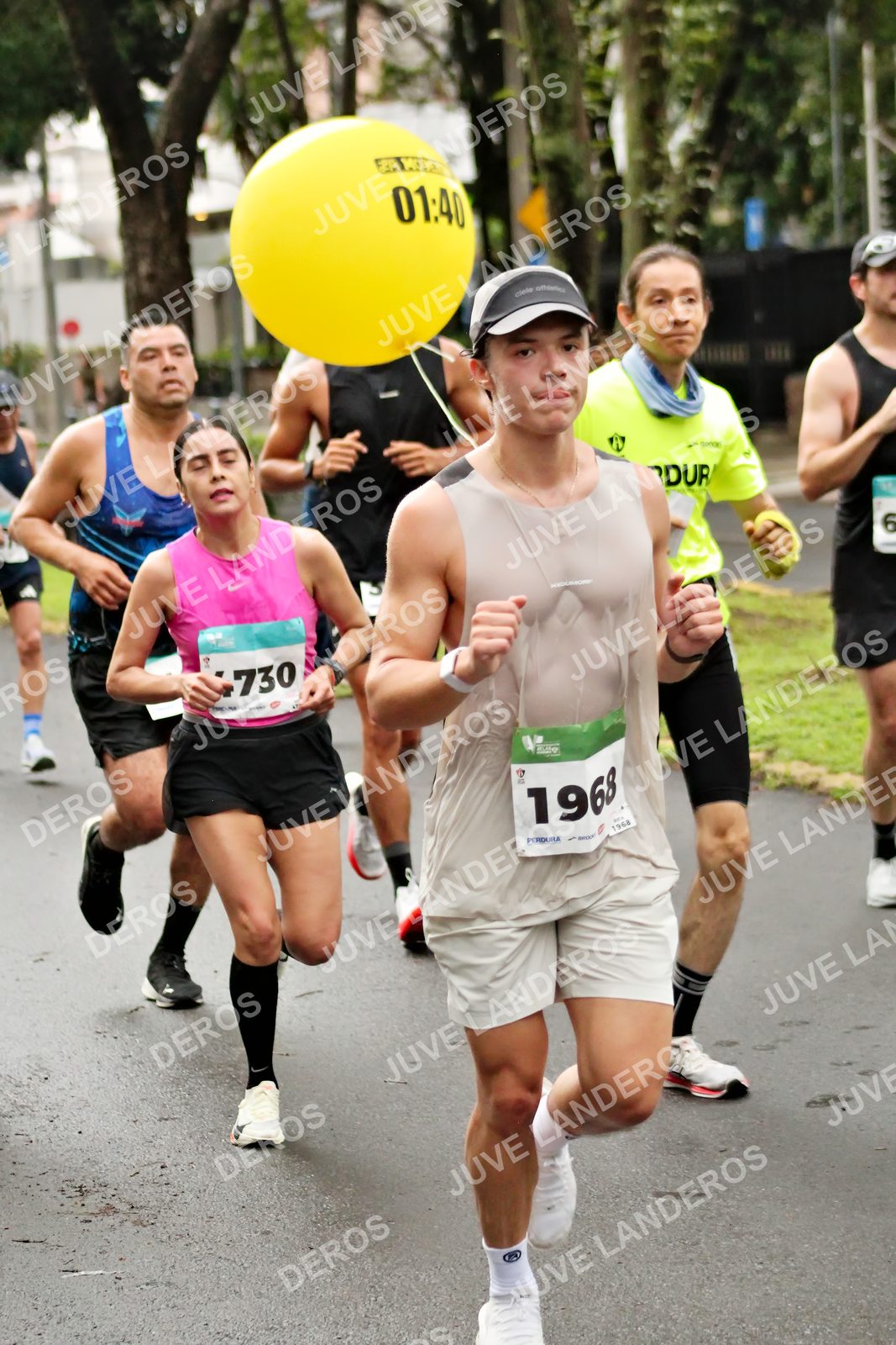 Foto del MEDIO MARATÓN ATLAS en Av. Patria, frente al Parque El Polvorín, Zapopan a las 08:11 · dorsal 730, 1968