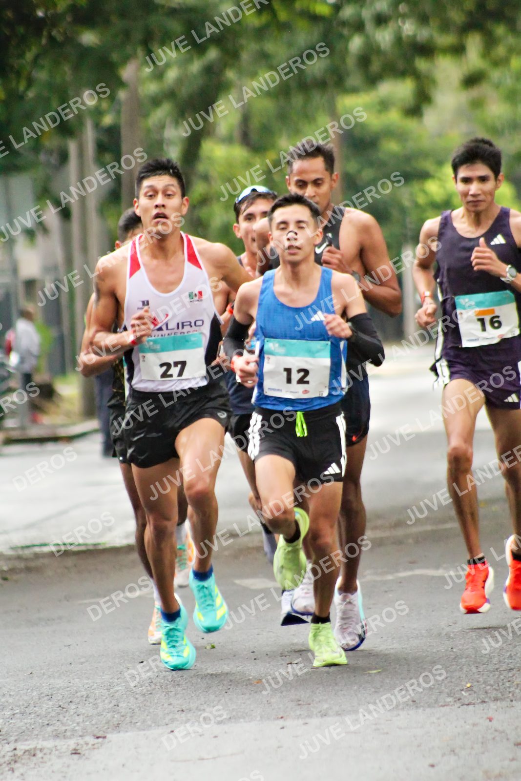 Foto del MEDIO MARATÓN ATLAS en Av. Patria, frente al Parque El Polvorín, Zapopan a las 07:51 · dorsal 12, 27, 16