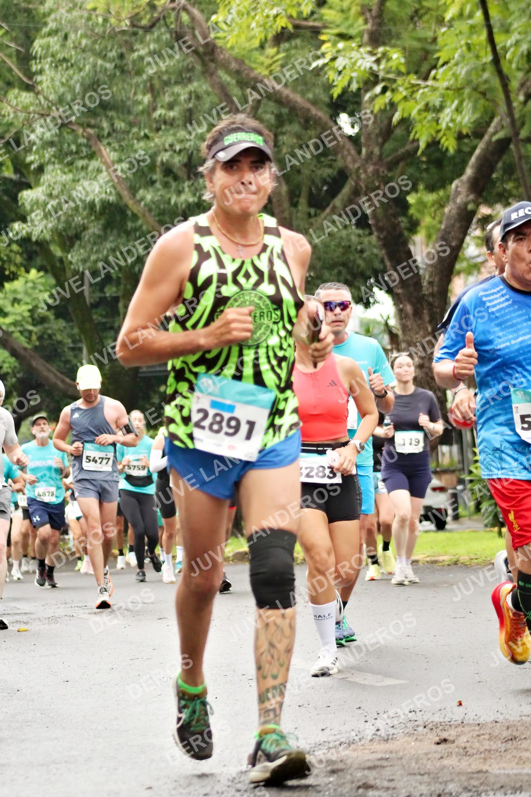 Foto del MEDIO MARATÓN ATLAS en Av. Patria, frente al Parque El Polvorín, Zapopan a las 08:30 · dorsal 2891, 5477, 283, 5