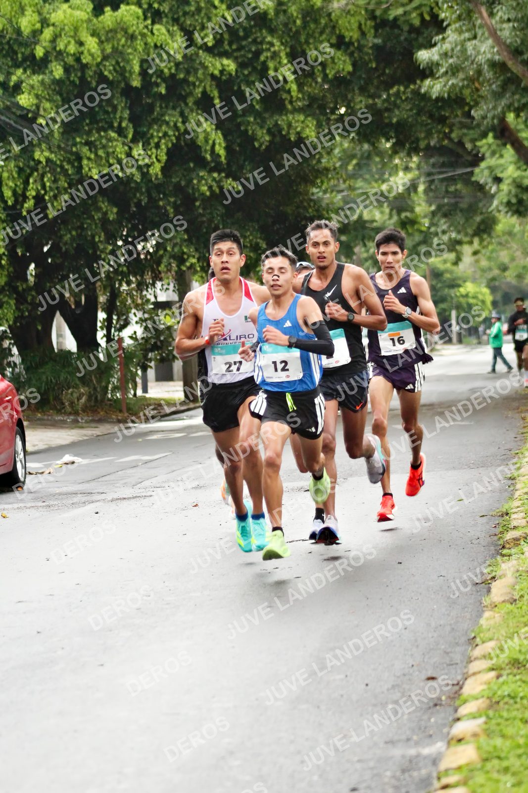 Foto del MEDIO MARATÓN ATLAS en Av. Patria, frente al Parque El Polvorín, Zapopan a las 07:51 · dorsal 27, 12, 16