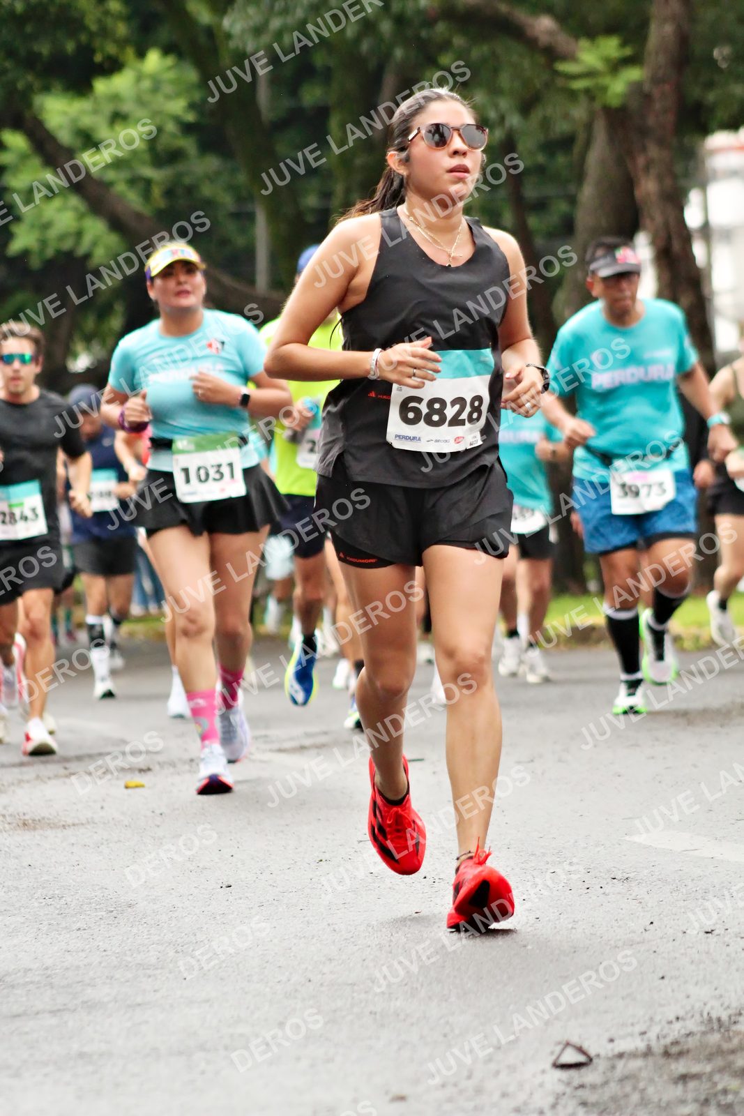 Foto del MEDIO MARATÓN ATLAS en Av. Patria, frente al Parque El Polvorín, Zapopan a las 08:26 · dorsal 6828, 1031, 3973, 2843