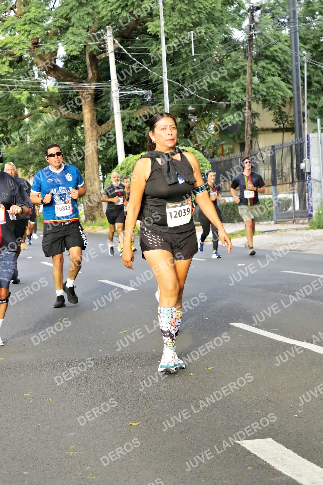 Foto de la X Carrera Leones Negros Red Cola 2026 en Rectoría General de la UdeG, Av. Juárez 976 (meta en Av. Enrique Díaz de León y Pedro Moreno), Guadalajara a las 08:06 · dorsal 12039, 10823, 11937