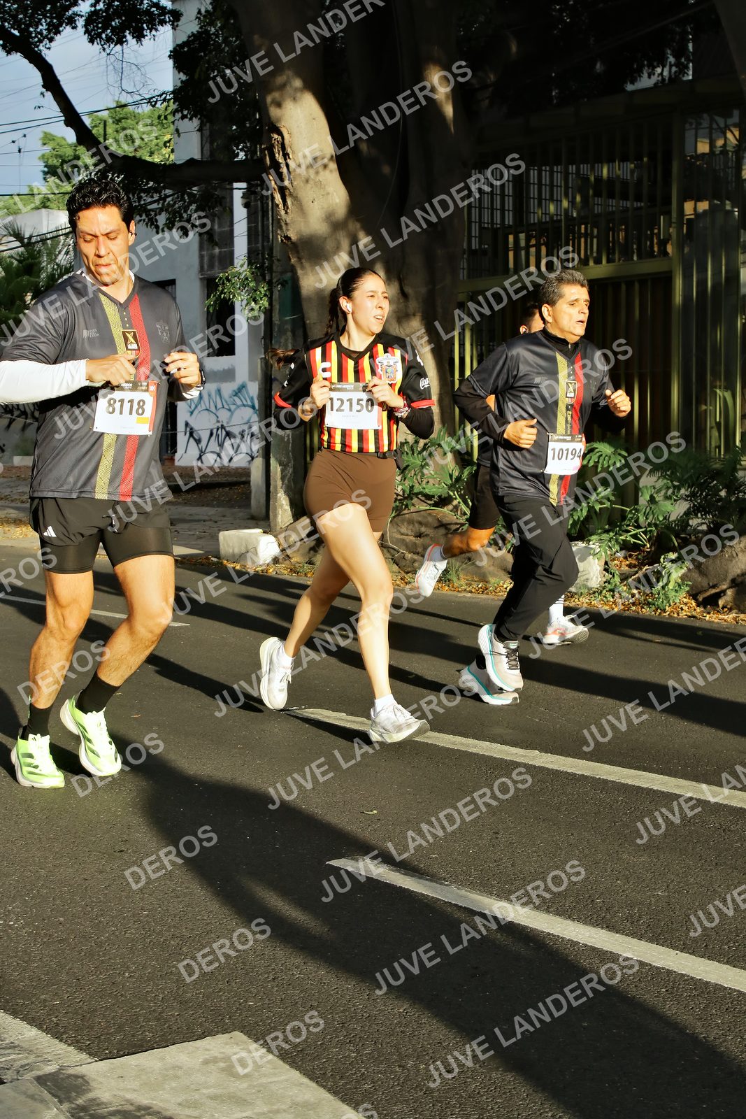 Foto de la X Carrera Leones Negros Red Cola 2026 en Rectoría General de la UdeG, Av. Juárez 976 (meta en Av. Enrique Díaz de León y Pedro Moreno), Guadalajara a las 07:40 · dorsal 12150, 8118, 10194