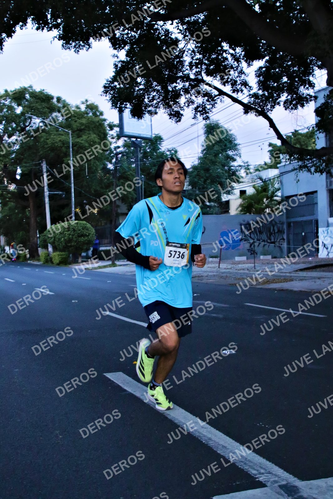 Foto de la X Carrera Leones Negros Red Cola 2026 en Rectoría General de la UdeG, Av. Juárez 976 (meta en Av. Enrique Díaz de León y Pedro Moreno), Guadalajara a las 04:51 · dorsal 5736