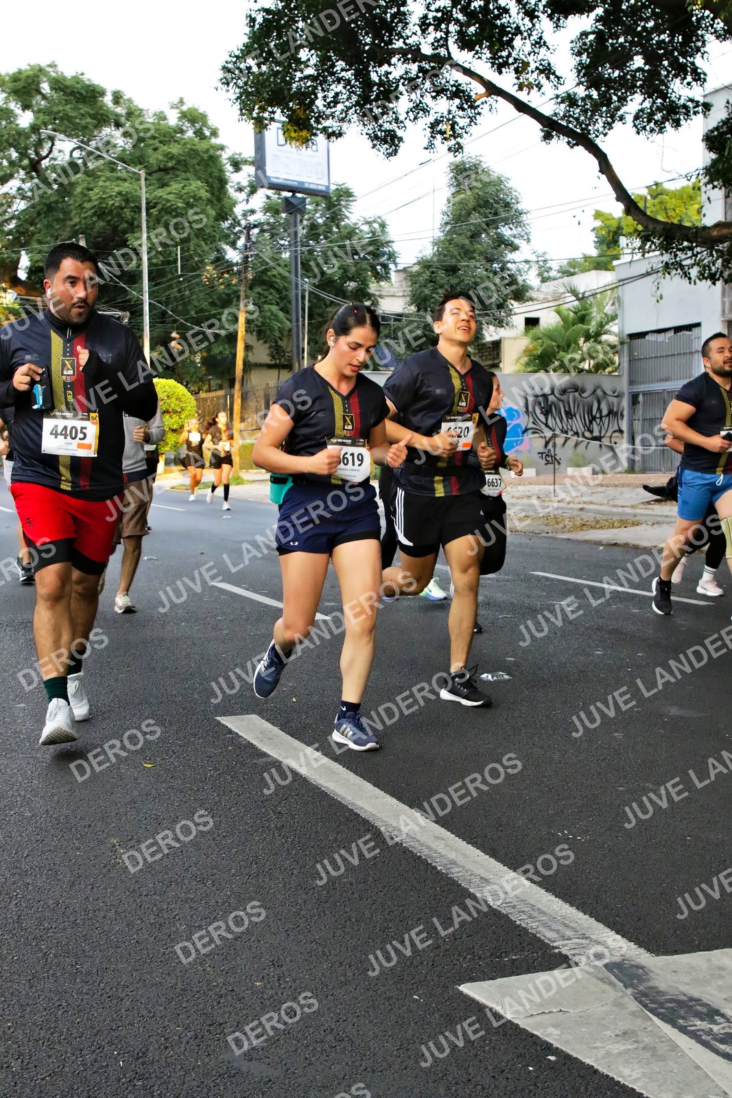 Foto de la X Carrera Leones Negros Red Cola 2026 en Rectoría General de la UdeG, Av. Juárez 976 (meta en Av. Enrique Díaz de León y Pedro Moreno), Guadalajara a las 05:07 · dorsal 4405, 619, 6637