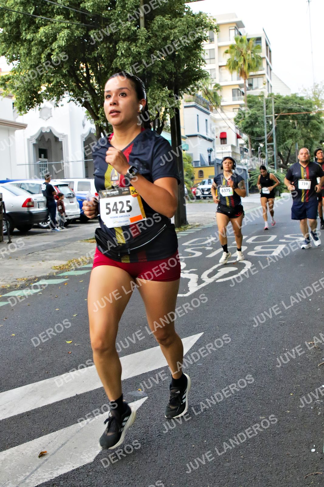 Foto de la X Carrera Leones Negros Red Cola 2026 en Rectoría General de la UdeG, Av. Juárez 976 (meta en Av. Enrique Díaz de León y Pedro Moreno), Guadalajara a las 05:09 · dorsal 5425, 739, 6375