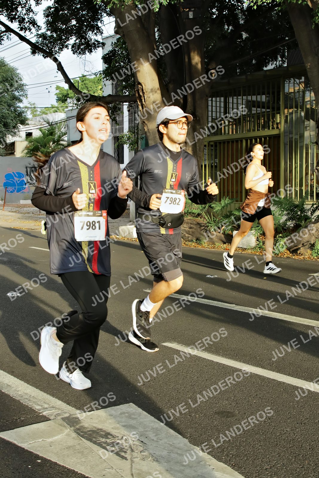 Foto de la X Carrera Leones Negros Red Cola 2026 en Rectoría General de la UdeG, Av. Juárez 976 (meta en Av. Enrique Díaz de León y Pedro Moreno), Guadalajara a las 07:34 · dorsal 7981, 7982