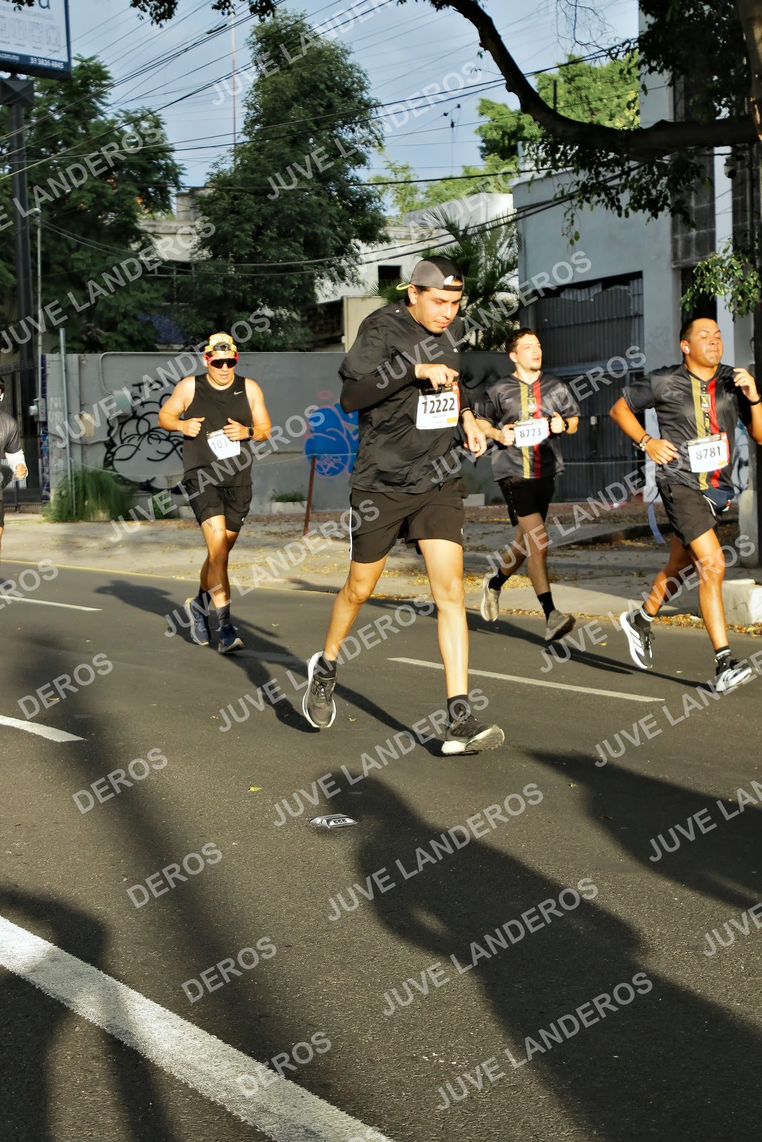 Foto de la X Carrera Leones Negros Red Cola 2026 en Rectoría General de la UdeG, Av. Juárez 976 (meta en Av. Enrique Díaz de León y Pedro Moreno), Guadalajara a las 07:38 · dorsal 8781, 8773, 12222, 103