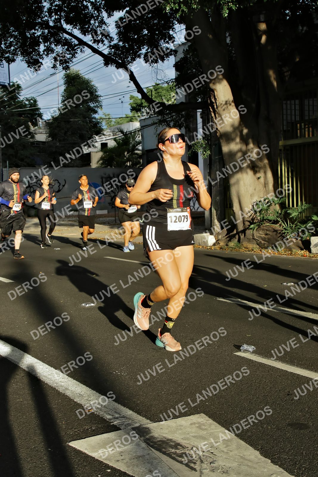 Foto de la X Carrera Leones Negros Red Cola 2026 en Rectoría General de la UdeG, Av. Juárez 976 (meta en Av. Enrique Díaz de León y Pedro Moreno), Guadalajara a las 07:42 · dorsal 12079, 8247, 8908