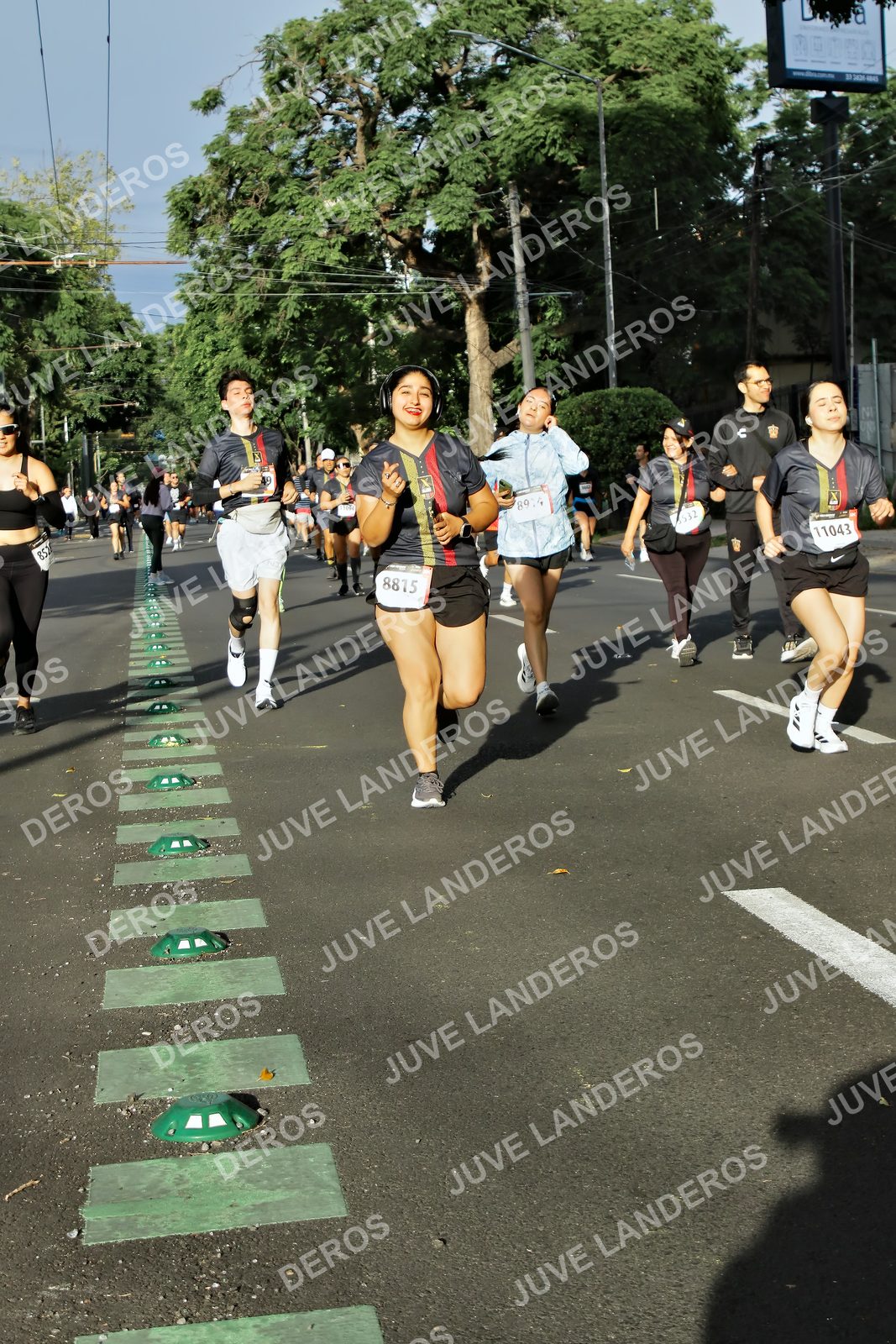 Foto de la X Carrera Leones Negros Red Cola 2026 en Rectoría General de la UdeG, Av. Juárez 976 (meta en Av. Enrique Díaz de León y Pedro Moreno), Guadalajara a las 08:00 · dorsal 8815, 11043, 89, 852