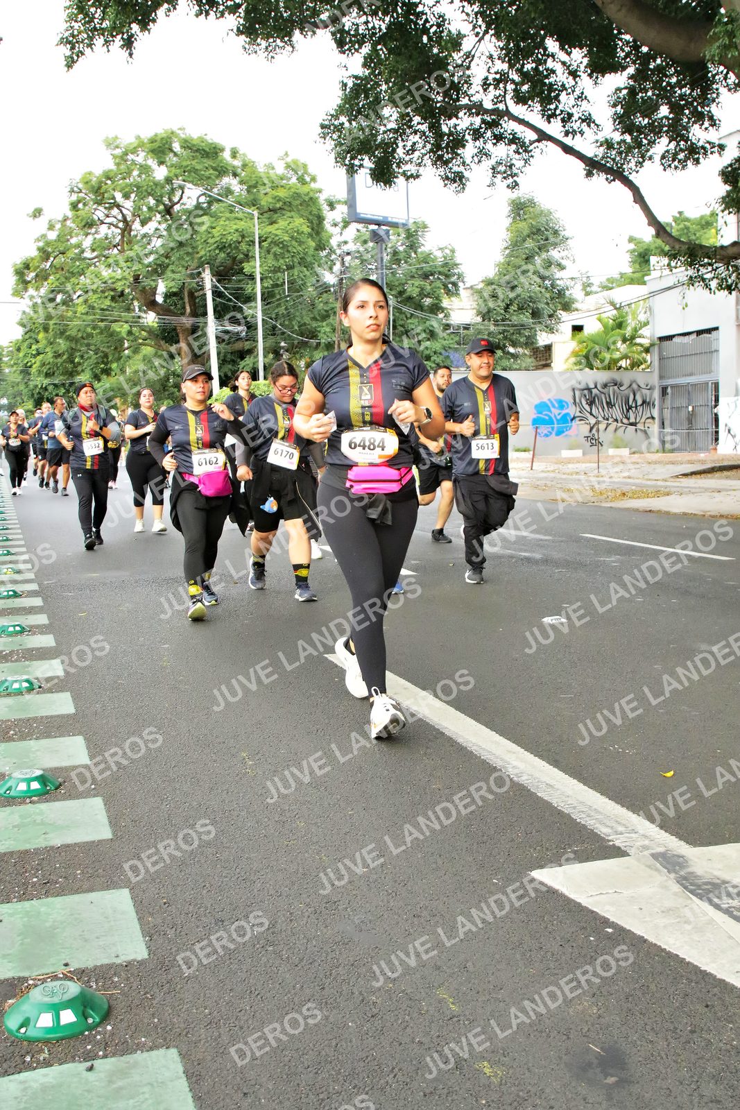 Foto de la X Carrera Leones Negros Red Cola 2026 en Rectoría General de la UdeG, Av. Juárez 976 (meta en Av. Enrique Díaz de León y Pedro Moreno), Guadalajara a las 07:19 · dorsal 6484, 5613, 6170, 6162