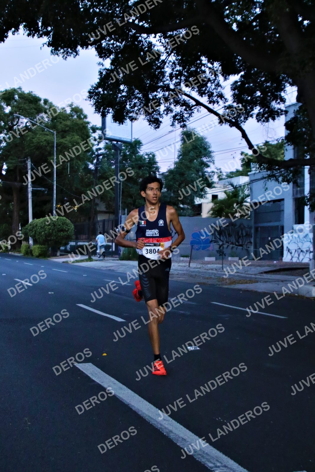 Foto de la X Carrera Leones Negros Red Cola 2026 en Rectoría General de la UdeG, Av. Juárez 976 (meta en Av. Enrique Díaz de León y Pedro Moreno), Guadalajara a las 04:49 · dorsal 3804