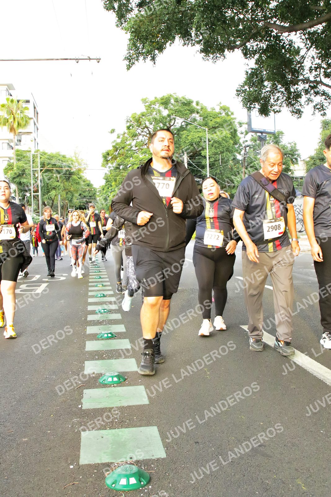 Foto de la X Carrera Leones Negros Red Cola 2026 en Rectoría General de la UdeG, Av. Juárez 976 (meta en Av. Enrique Díaz de León y Pedro Moreno), Guadalajara a las 07:21 · dorsal 2908, 7272, 770