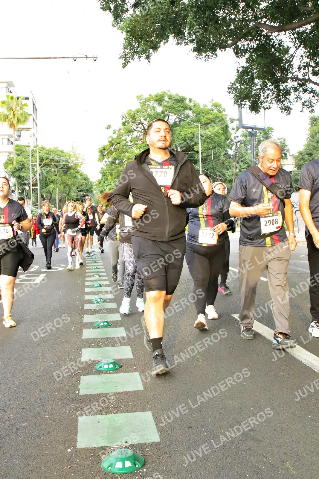 Foto de la X Carrera Leones Negros Red Cola 2026 en Rectoría General de la UdeG, Av. Juárez 976 (meta en Av. Enrique Díaz de León y Pedro Moreno), Guadalajara a las 07:21 · dorsal 2908, 7272, 770, 170