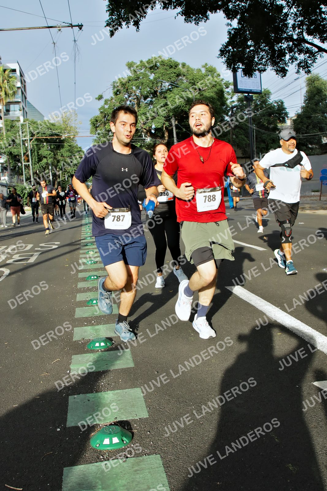 Foto de la X Carrera Leones Negros Red Cola 2026 en Rectoría General de la UdeG, Av. Juárez 976 (meta en Av. Enrique Díaz de León y Pedro Moreno), Guadalajara a las 07:58 · dorsal 788, 787, 230