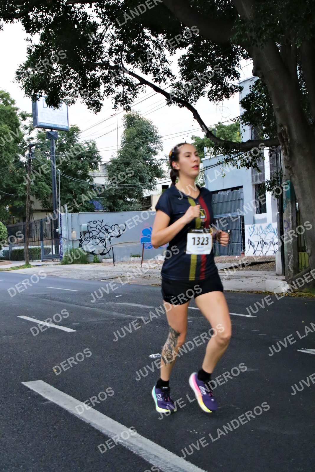 Foto de la X Carrera Leones Negros Red Cola 2026 en Rectoría General de la UdeG, Av. Juárez 976 (meta en Av. Enrique Díaz de León y Pedro Moreno), Guadalajara a las 04:56 · dorsal 1323