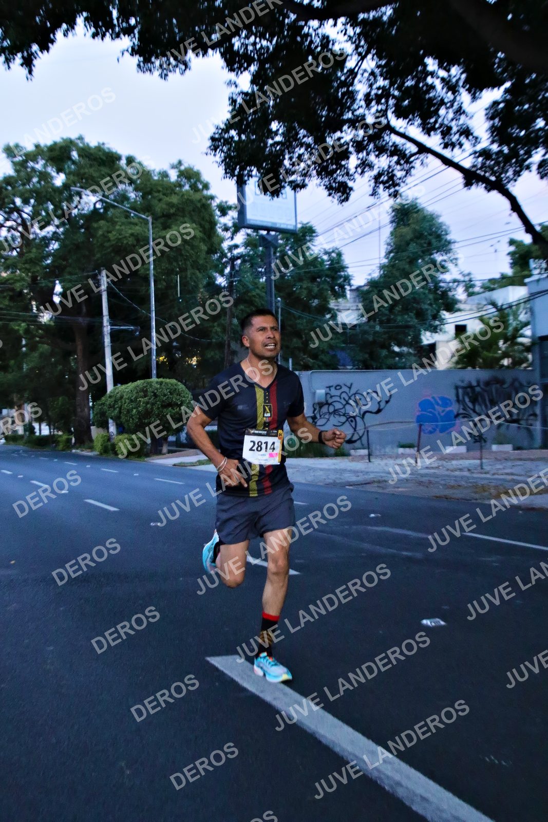 Foto de la X Carrera Leones Negros Red Cola 2026 en Rectoría General de la UdeG, Av. Juárez 976 (meta en Av. Enrique Díaz de León y Pedro Moreno), Guadalajara a las 04:51 · dorsal 2814