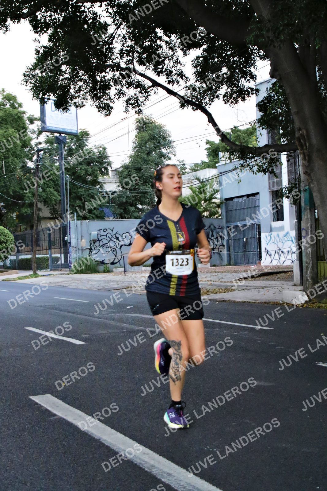 Foto de la X Carrera Leones Negros Red Cola 2026 en Rectoría General de la UdeG, Av. Juárez 976 (meta en Av. Enrique Díaz de León y Pedro Moreno), Guadalajara a las 04:56 · dorsal 1323