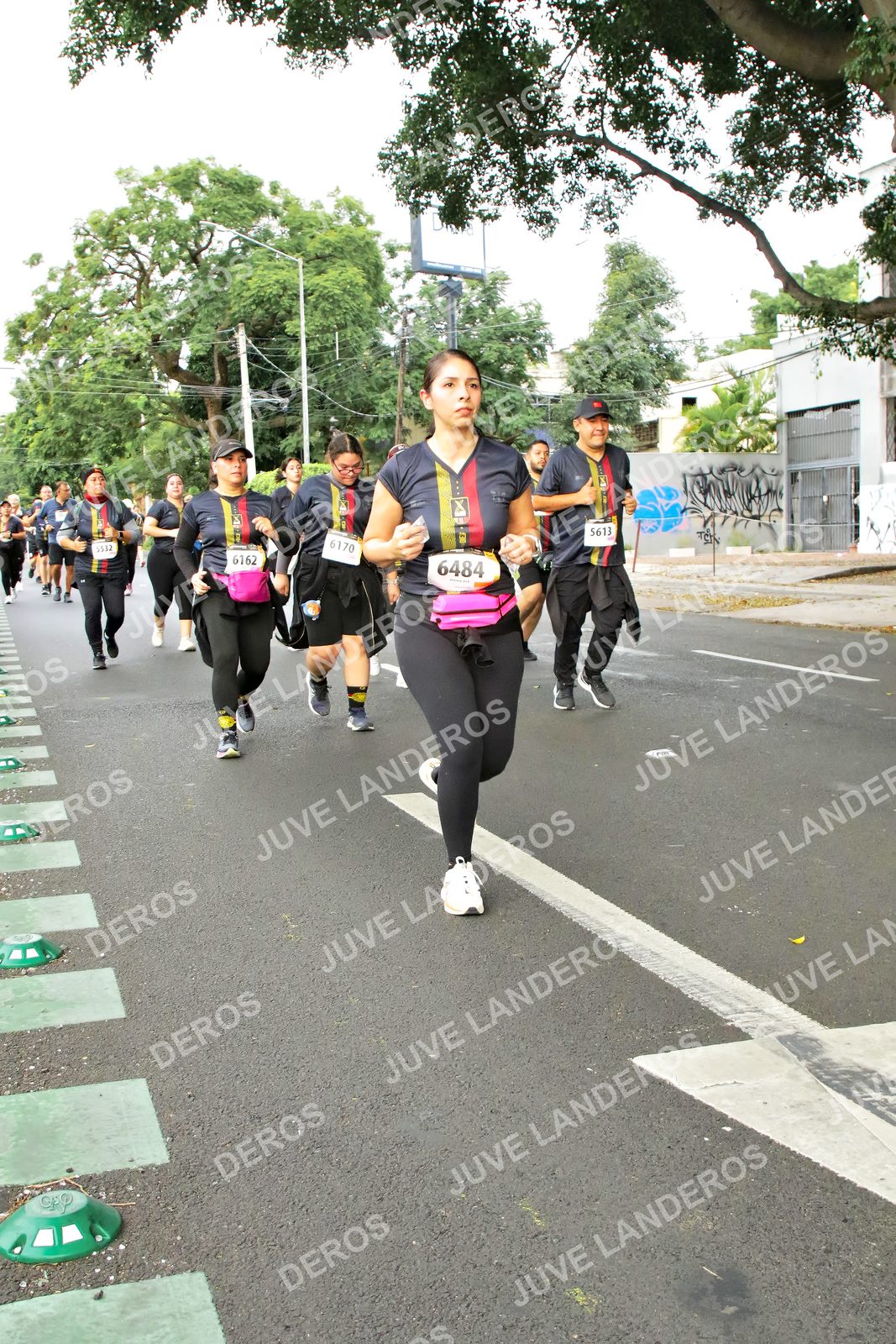Foto de la X Carrera Leones Negros Red Cola 2026 en Rectoría General de la UdeG, Av. Juárez 976 (meta en Av. Enrique Díaz de León y Pedro Moreno), Guadalajara a las 07:19 · dorsal 6162, 6484, 6170, 5613