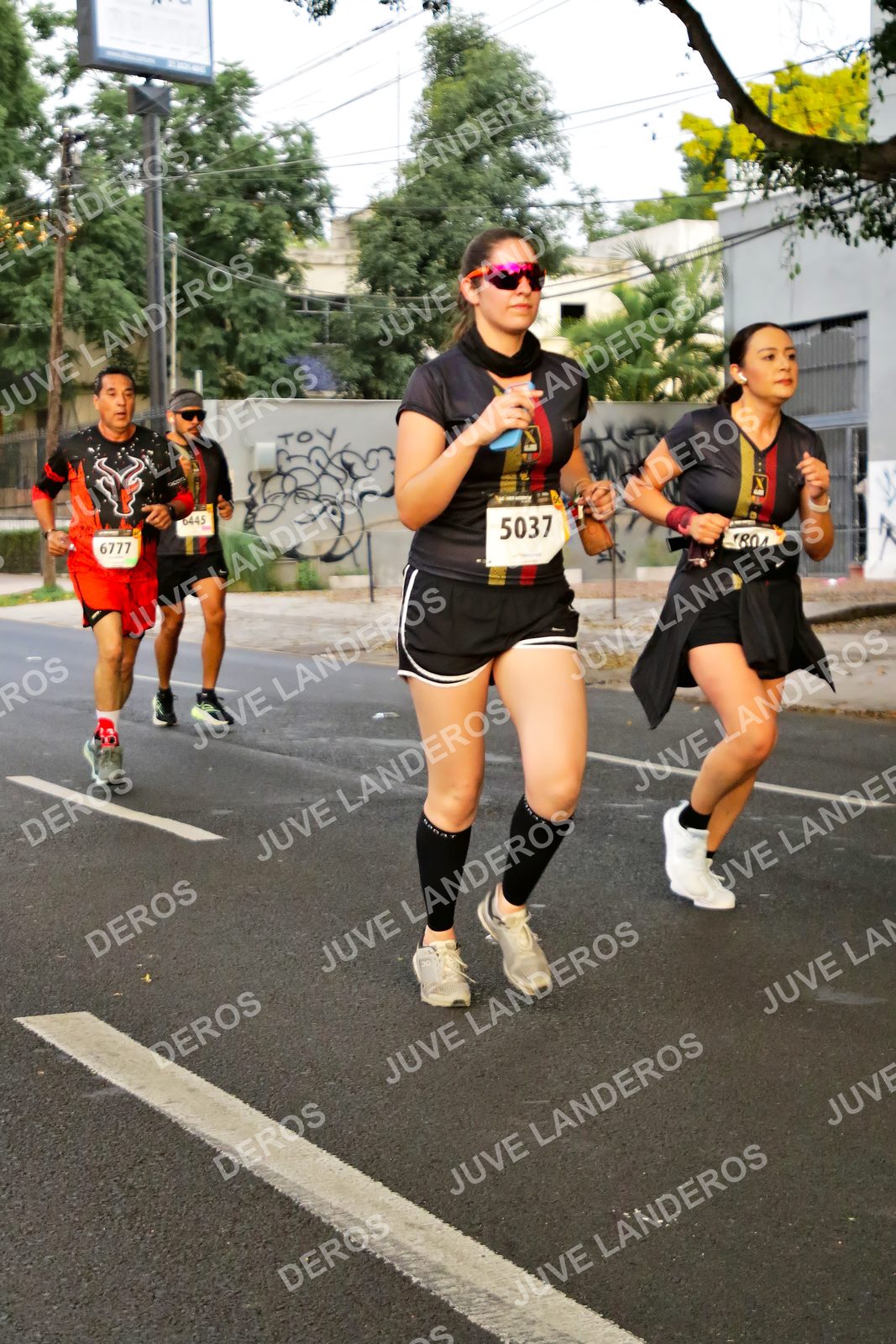 Foto de la X Carrera Leones Negros Red Cola 2026 en Rectoría General de la UdeG, Av. Juárez 976 (meta en Av. Enrique Díaz de León y Pedro Moreno), Guadalajara a las 05:00 · dorsal 6777, 5037, 6445