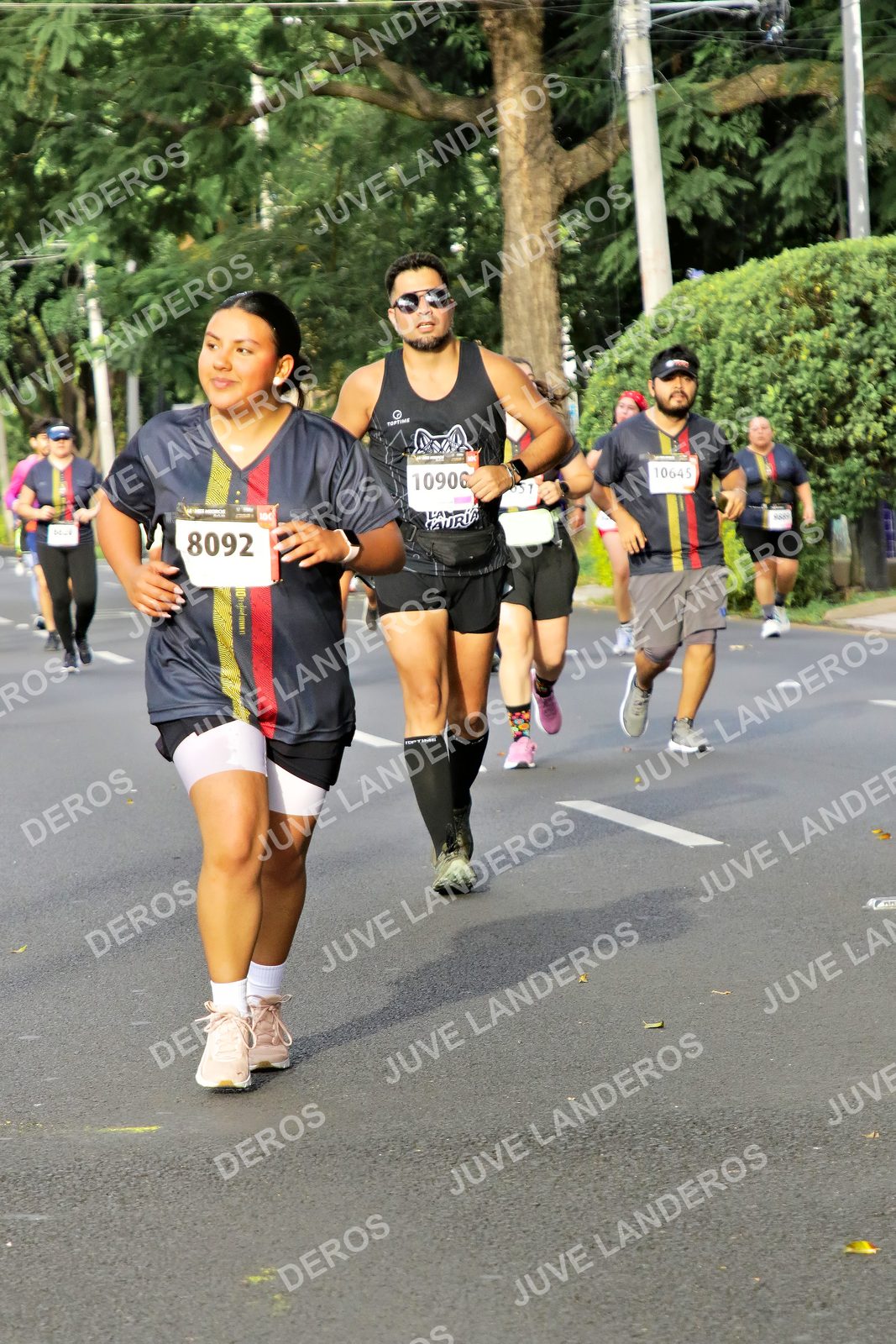 Foto de la X Carrera Leones Negros Red Cola 2026 en Rectoría General de la UdeG, Av. Juárez 976 (meta en Av. Enrique Díaz de León y Pedro Moreno), Guadalajara a las 08:10 · dorsal 8092, 10906, 10645