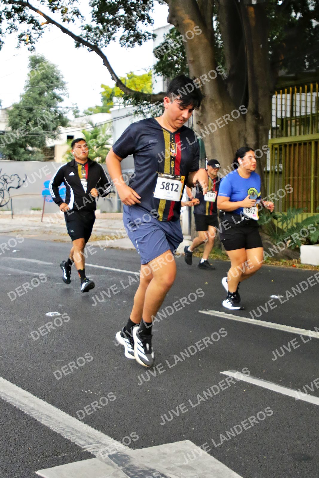 Foto de la X Carrera Leones Negros Red Cola 2026 en Rectoría General de la UdeG, Av. Juárez 976 (meta en Av. Enrique Díaz de León y Pedro Moreno), Guadalajara a las 05:05 · dorsal 5812, 5892, 12167