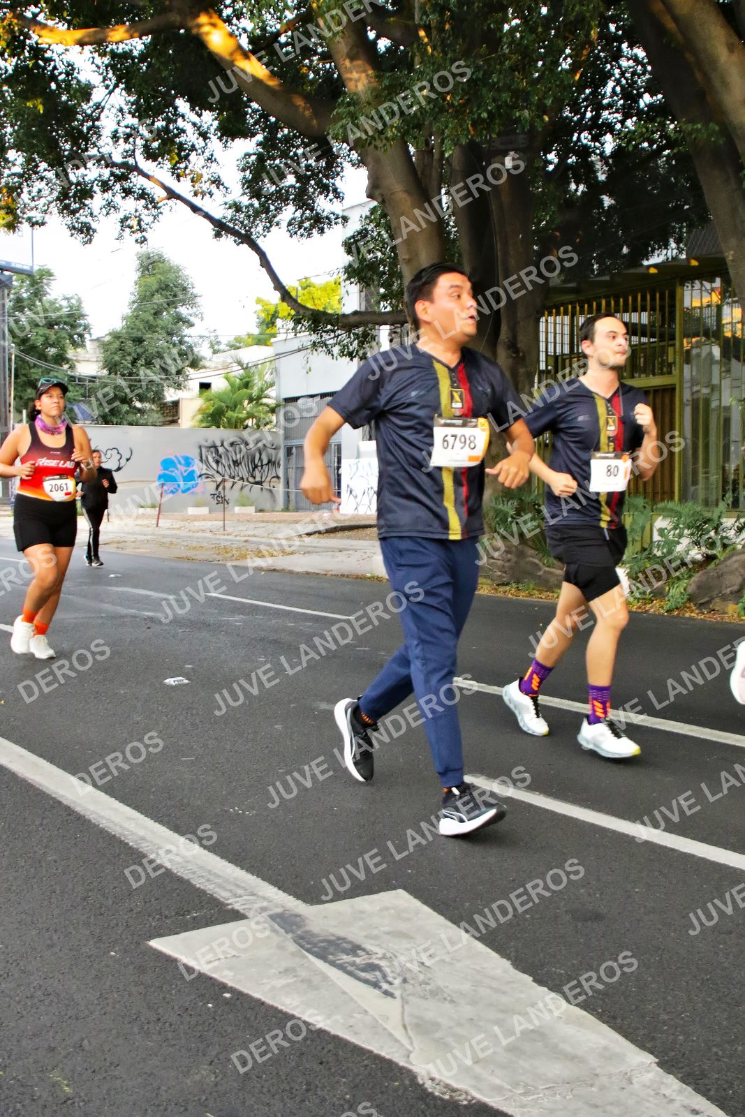 Foto de la X Carrera Leones Negros Red Cola 2026 en Rectoría General de la UdeG, Av. Juárez 976 (meta en Av. Enrique Díaz de León y Pedro Moreno), Guadalajara a las 05:04 · dorsal 6798, 80, 2061