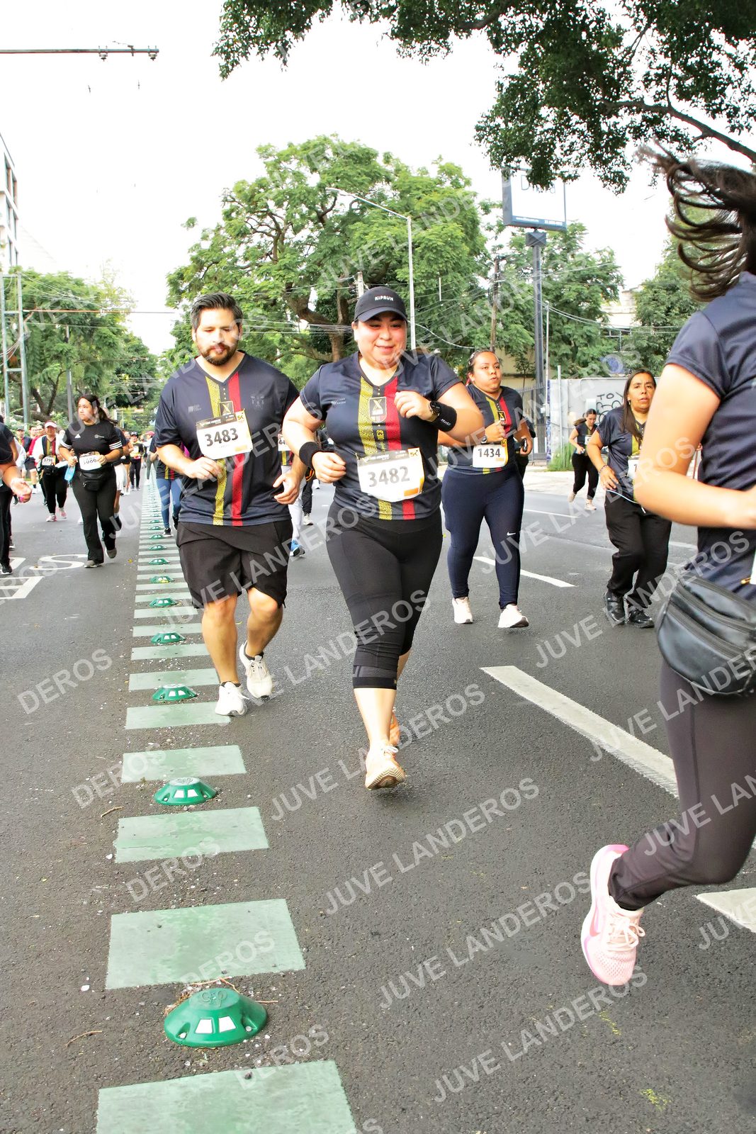 Foto de la X Carrera Leones Negros Red Cola 2026 en Rectoría General de la UdeG, Av. Juárez 976 (meta en Av. Enrique Díaz de León y Pedro Moreno), Guadalajara a las 07:18 · dorsal 3482, 1434, 3483