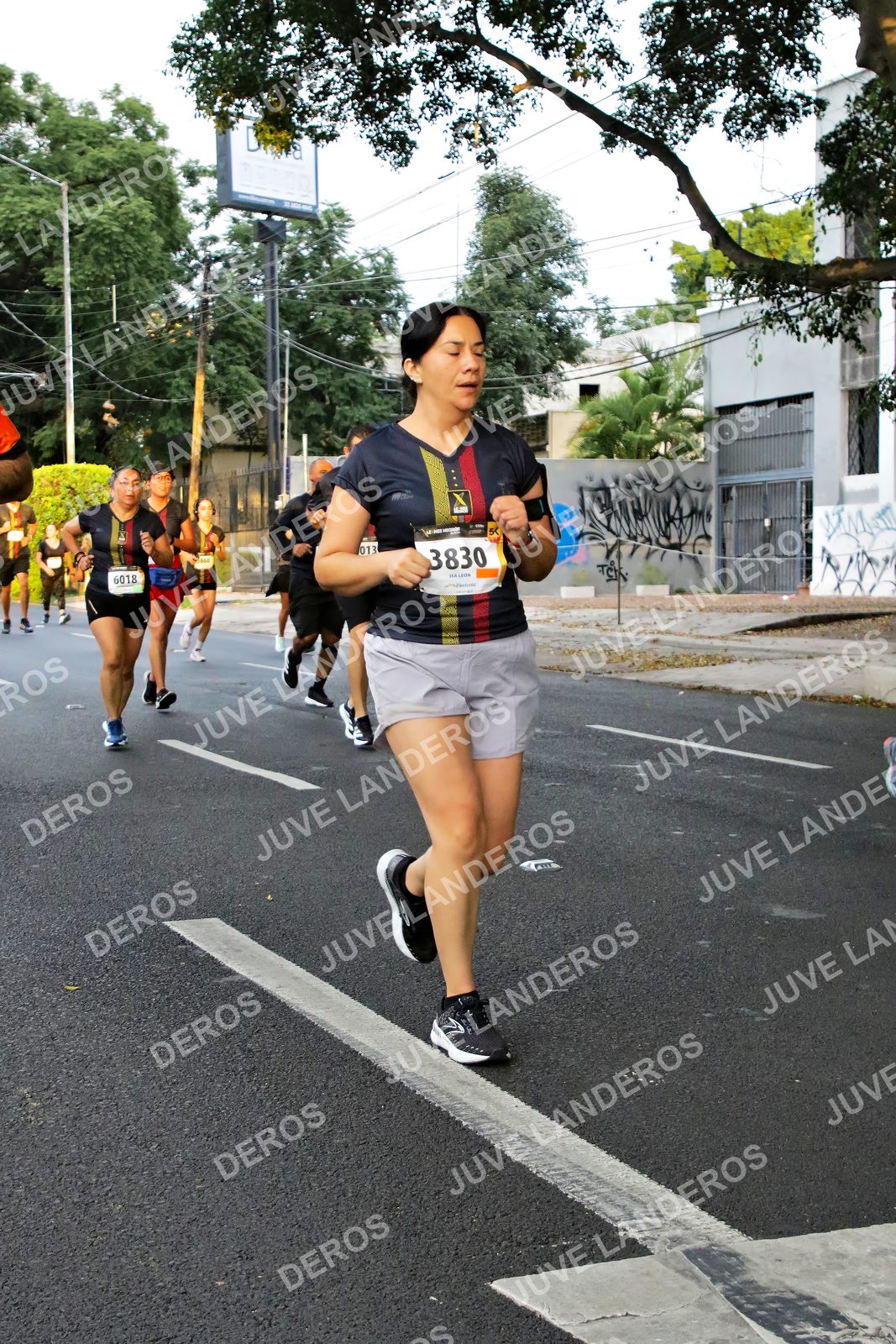 Foto de la X Carrera Leones Negros Red Cola 2026 en Rectoría General de la UdeG, Av. Juárez 976 (meta en Av. Enrique Díaz de León y Pedro Moreno), Guadalajara a las 05:07 · dorsal 3830, 6018, 13