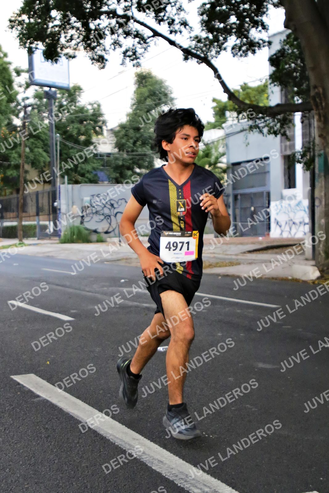 Foto de la X Carrera Leones Negros Red Cola 2026 en Rectoría General de la UdeG, Av. Juárez 976 (meta en Av. Enrique Díaz de León y Pedro Moreno), Guadalajara a las 04:58 · dorsal 4971