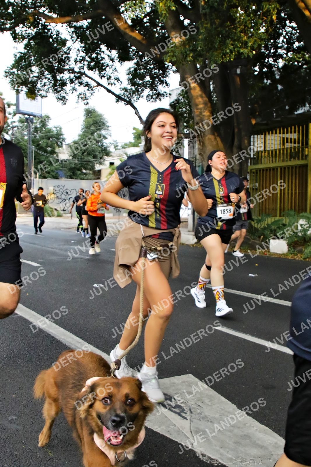 Foto de la X Carrera Leones Negros Red Cola 2026 en Rectoría General de la UdeG, Av. Juárez 976 (meta en Av. Enrique Díaz de León y Pedro Moreno), Guadalajara a las 05:08 · dorsal 1858