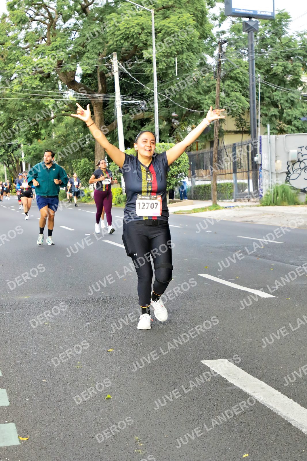 Foto de la X Carrera Leones Negros Red Cola 2026 en Rectoría General de la UdeG, Av. Juárez 976 (meta en Av. Enrique Díaz de León y Pedro Moreno), Guadalajara a las 08:20 · dorsal 12707