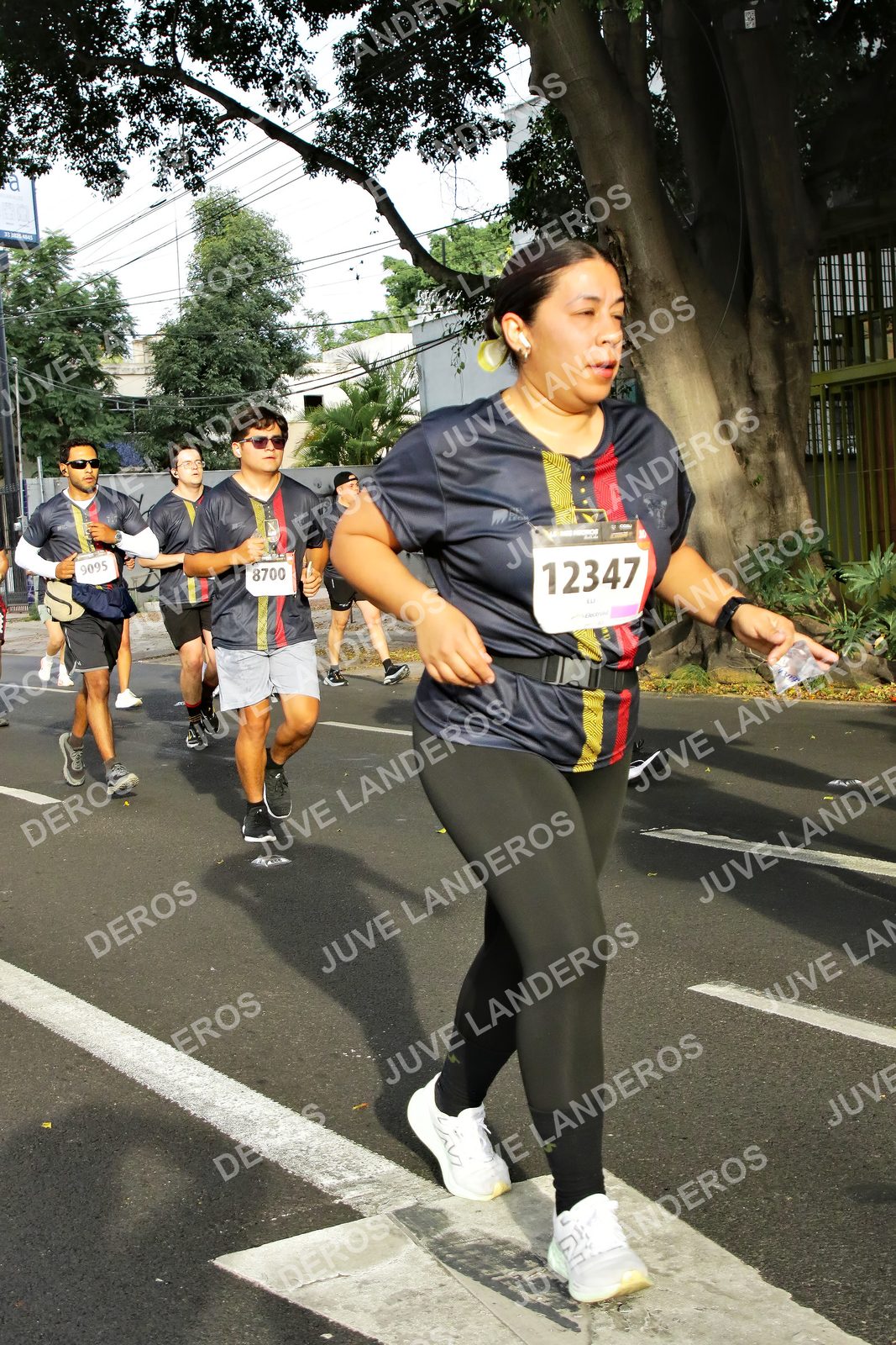 Foto de la X Carrera Leones Negros Red Cola 2026 en Rectoría General de la UdeG, Av. Juárez 976 (meta en Av. Enrique Díaz de León y Pedro Moreno), Guadalajara a las 08:04 · dorsal 12347, 8700, 9095