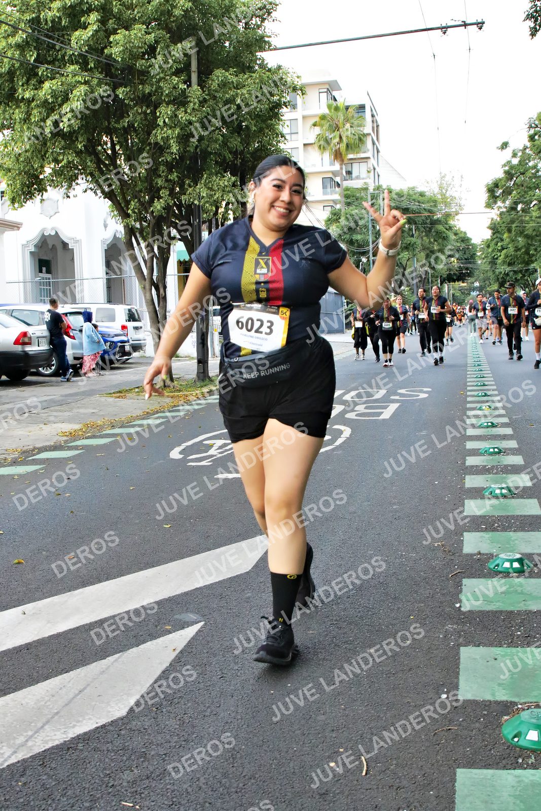 Foto de la X Carrera Leones Negros Red Cola 2026 en Rectoría General de la UdeG, Av. Juárez 976 (meta en Av. Enrique Díaz de León y Pedro Moreno), Guadalajara a las 05:13 · dorsal 6023