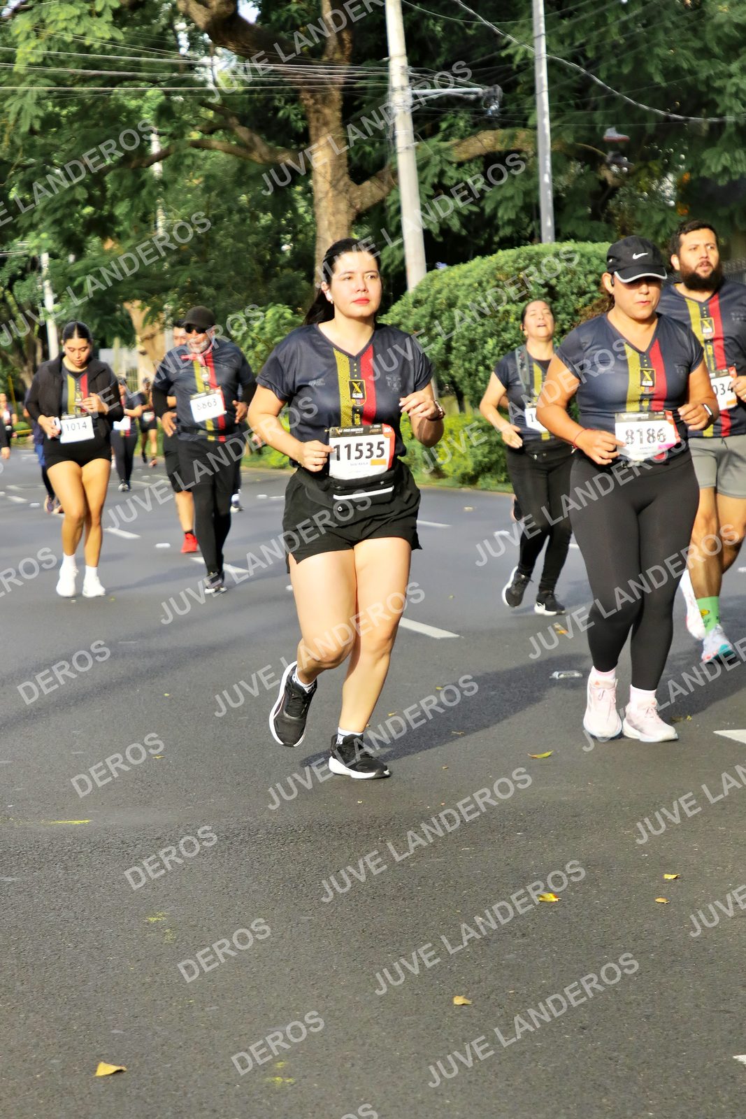 Foto de la X Carrera Leones Negros Red Cola 2026 en Rectoría General de la UdeG, Av. Juárez 976 (meta en Av. Enrique Díaz de León y Pedro Moreno), Guadalajara a las 08:11 · dorsal 11535, 8186, 1014, 34