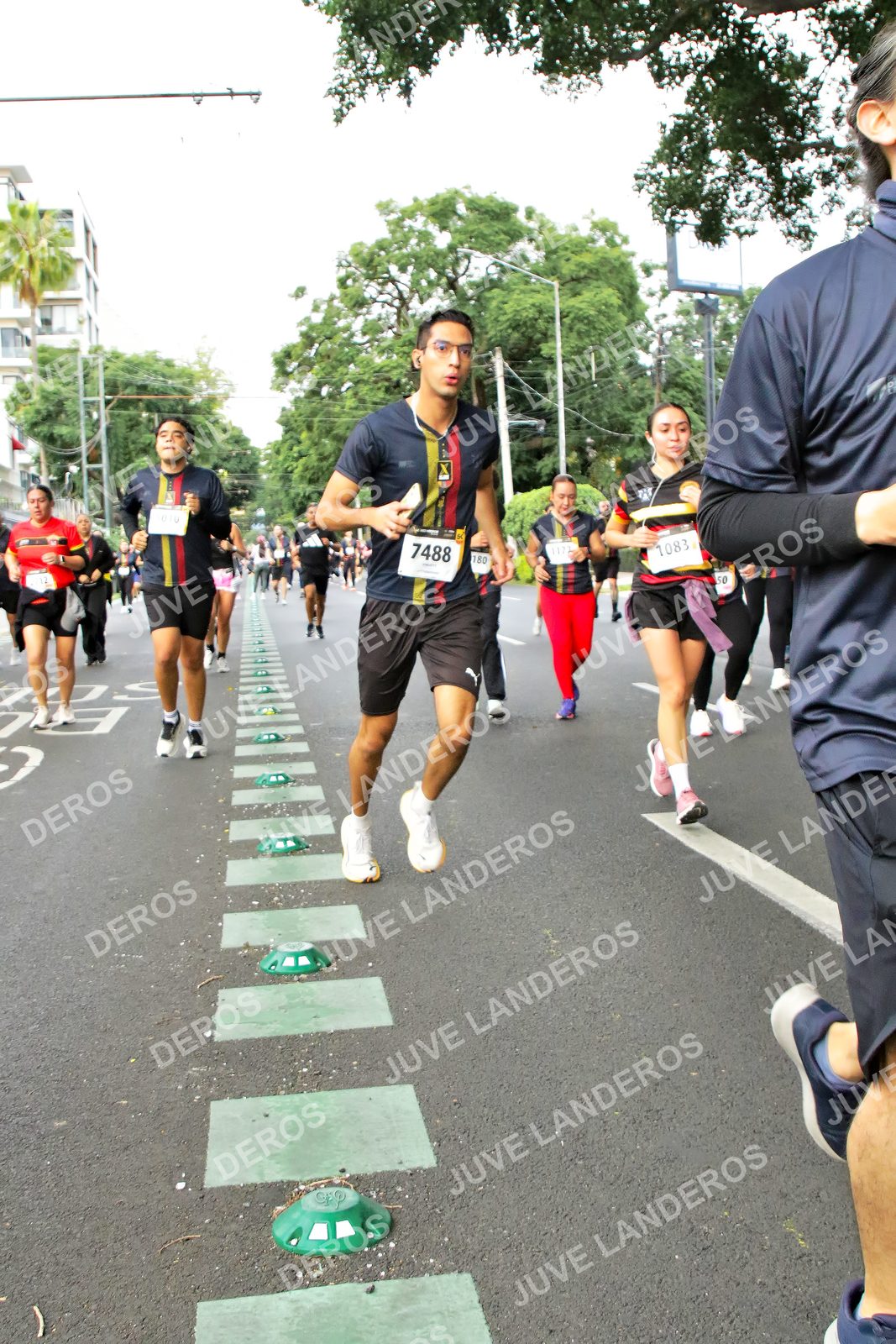 Foto de la X Carrera Leones Negros Red Cola 2026 en Rectoría General de la UdeG, Av. Juárez 976 (meta en Av. Enrique Díaz de León y Pedro Moreno), Guadalajara a las 07:17 · dorsal 7488, 50, 180, 1083
