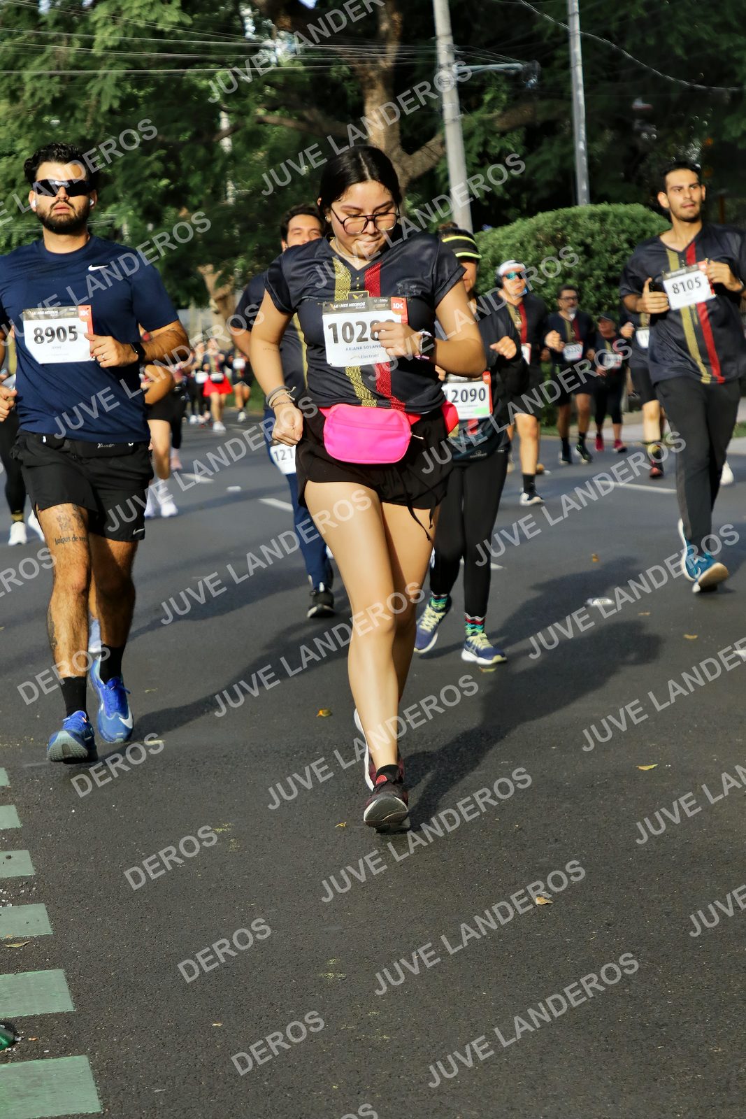 Foto de la X Carrera Leones Negros Red Cola 2026 en Rectoría General de la UdeG, Av. Juárez 976 (meta en Av. Enrique Díaz de León y Pedro Moreno), Guadalajara a las 08:02 · dorsal 8905, 2090, 8105, 1028