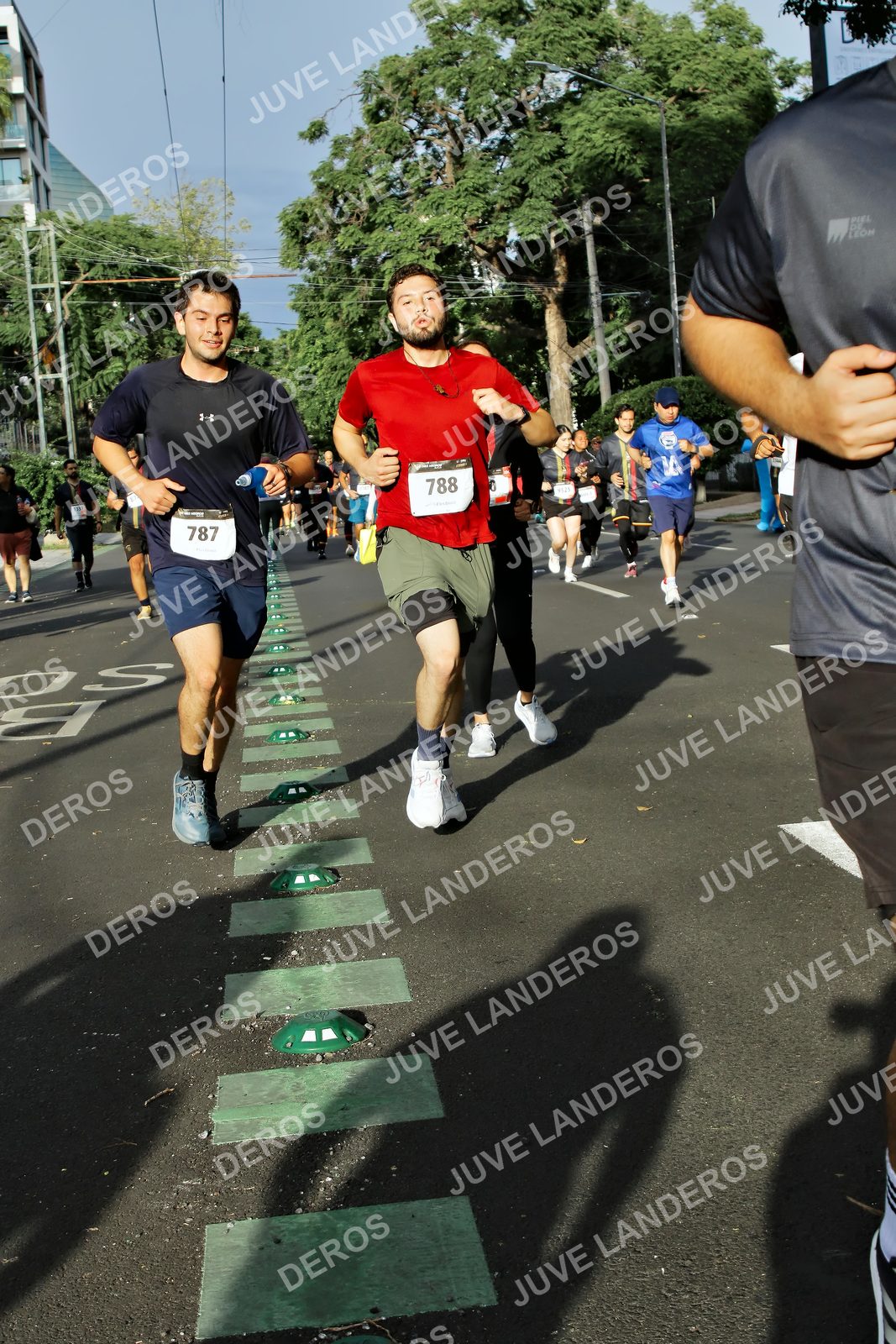 Foto de la X Carrera Leones Negros Red Cola 2026 en Rectoría General de la UdeG, Av. Juárez 976 (meta en Av. Enrique Díaz de León y Pedro Moreno), Guadalajara a las 07:58 · dorsal 787, 788