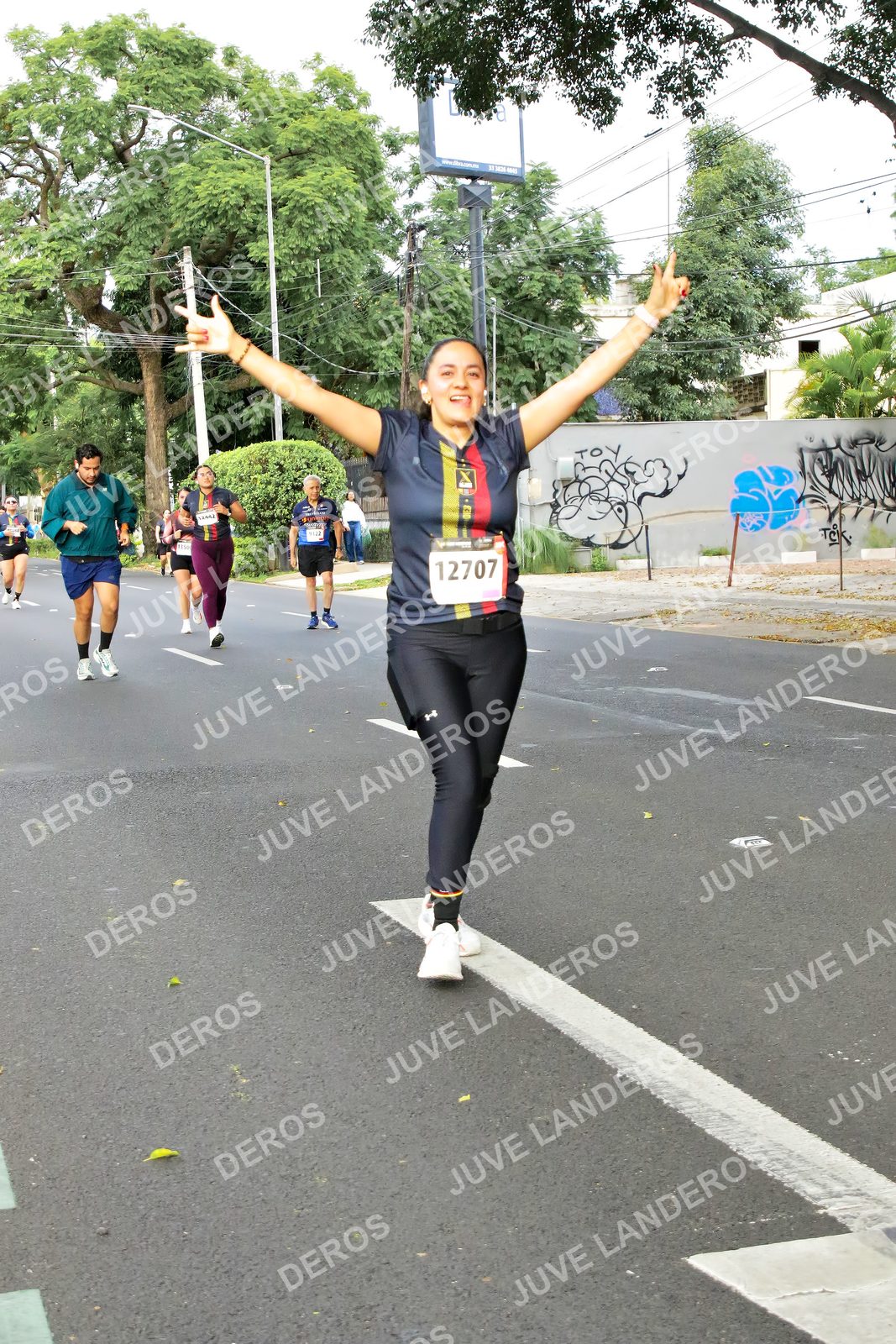 Foto de la X Carrera Leones Negros Red Cola 2026 en Rectoría General de la UdeG, Av. Juárez 976 (meta en Av. Enrique Díaz de León y Pedro Moreno), Guadalajara a las 08:20 · dorsal 12707