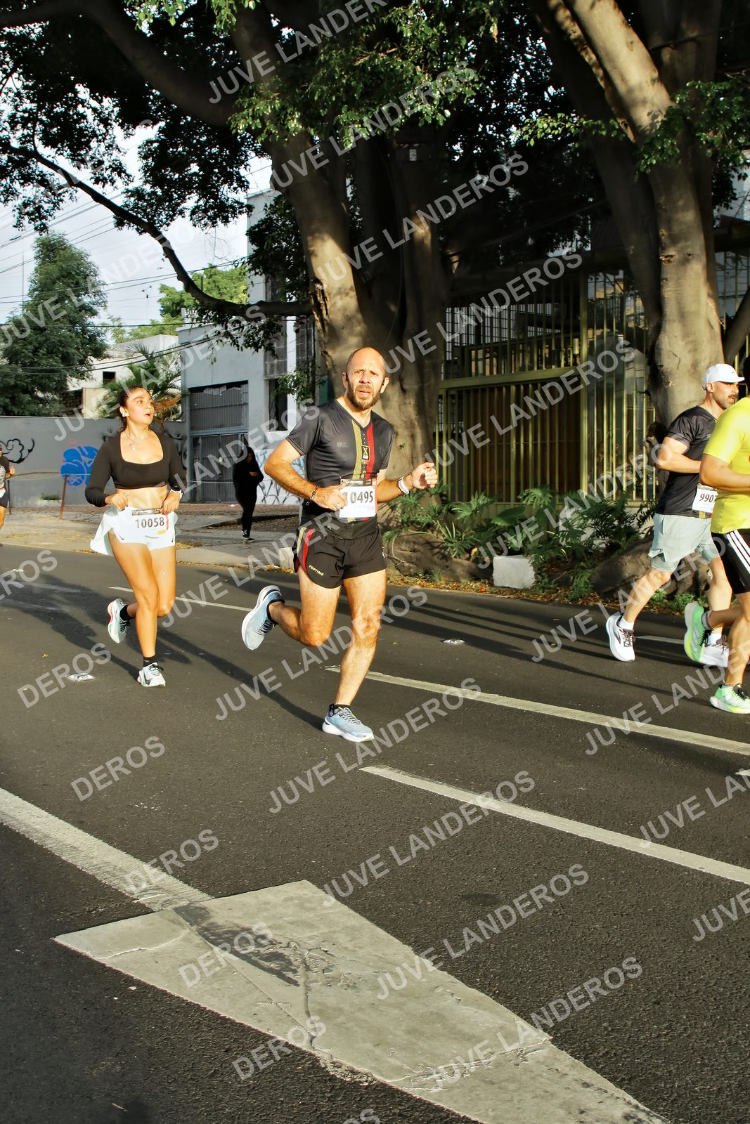 Foto de la X Carrera Leones Negros Red Cola 2026 en Rectoría General de la UdeG, Av. Juárez 976 (meta en Av. Enrique Díaz de León y Pedro Moreno), Guadalajara a las 07:33 · dorsal 495, 10058, 990