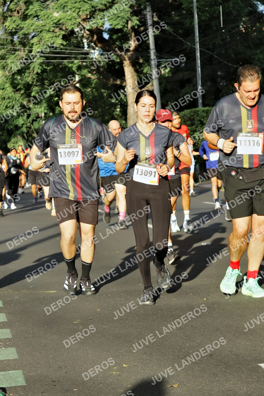 Foto de la X Carrera Leones Negros Red Cola 2026 en Rectoría General de la UdeG, Av. Juárez 976 (meta en Av. Enrique Díaz de León y Pedro Moreno), Guadalajara a las 07:50 · dorsal 11116, 13097, 13091